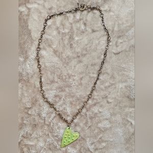 Handmade heart necklace